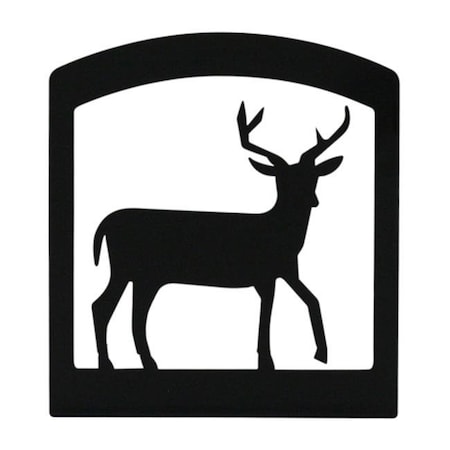 Village Wrought Iron NH-3 Deer Napkin Holder - Black
